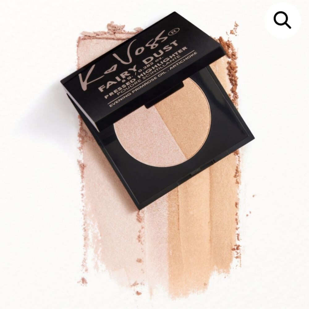 K VOSS NYC Pressed Highlighter Fairy Dust Moonlight Starkissed Duo Full Size